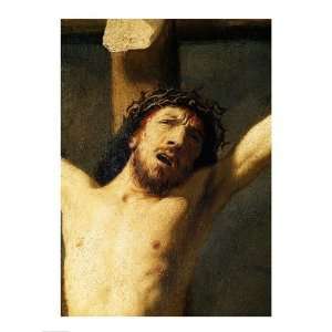  Christ on the Cross, detail of the head   Poster by 