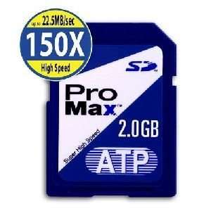  ATP Promax 2GB SD HC HD 150X Card Electronics