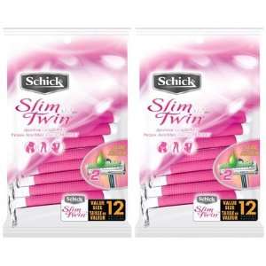 com Schick ST2 for Women Sensitive Skin Disposable Razor 12 ct, 2 ct 