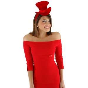   Party By Elope Cocktail Top Hat Headband Adult / Red 