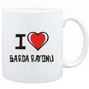 Mug White I love Barda Rayonu  Cities 