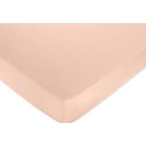  Annabel Collection Fitted Crib Sheet   Solid Peach by JoJo 