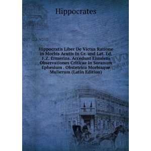  Hippocratis Liber De Victus Ratione in Morbis Acutis In Gr 