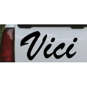  Vici Car Window Wall Laptop Decal Sticker    Black 6in X 3 