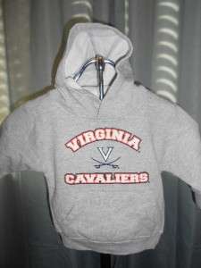 NEW University of Virginia CAVALIERS TODDLERS 2T Grey Hoodie Sweater 