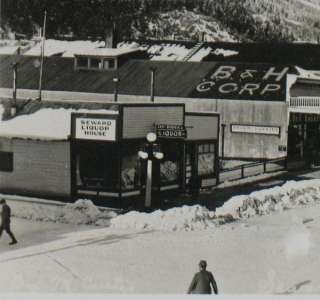 Alaska RPPC Downtown SEWARD ALASKA 1930s 1940s NICE  