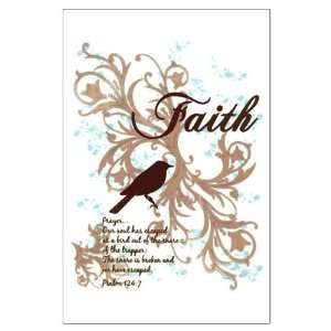  Large Poster Faith Dove   Christian Cross Dove Everything 