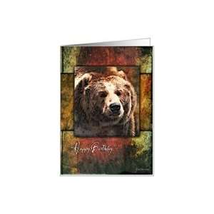  Framed Grizzly   Wildlife Birthday Card Card Health 