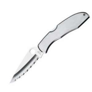   Stainless Steel Handle Serrated Edge C10S VG 10 Blade 8 3/4 Inch Open