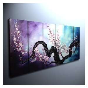 Hand painted Floral Oil Painting with Stretched Frame   Set of 6