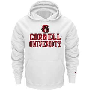  Cornell Big Red White Champion Powerblend® Hood Sports 