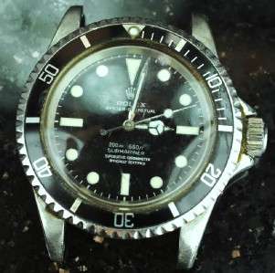 Mens Rolex 5512 Vintage Submariner Meters First 1 MIL  