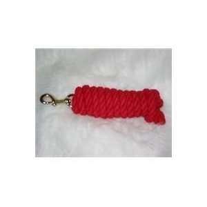 3 PACK LEAD COTTON W/BRASS BOLT SNAP, Color RED; Size 10 