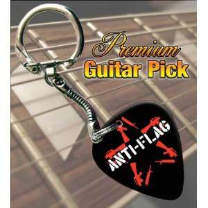  Anti Flag Logo Premium Guitar Pick Keyring Musical 
