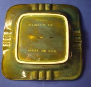 Vintage Huge Calif 1963 NS Gustin USA Pottery Ashtray  