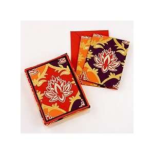  Bali Lotus Handmade Paper Boxed Cards 