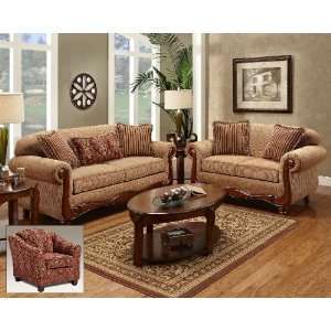  Verona I Linda Sofa Set with Accent Chair