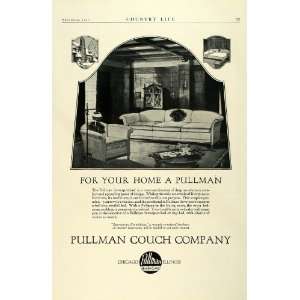  1923 Ad Antique Pullman Couch Davenport Pullout Bed 