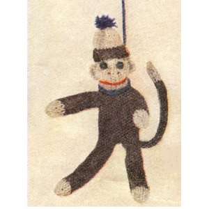  Vintage Knitting PATTERN to make   Knitted Swinging Monkey 