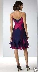 BN Diane von Furstenberg Kaleida Silk Ruffle Dress 6  