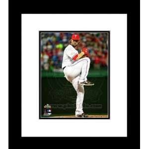 Texas Rangers CJ Wilson 2011 MLB World Series Game 5 Pitching Framed 