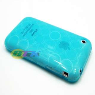 Blue Soft TPU Silicone Hard Case Cover iPhone 3G 3GS  