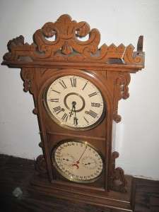   EN Welch Arditi with Gale Perpetual Calendar Mantel Clock 1880s  