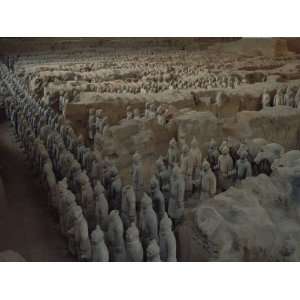 Terra Cotta Army near 2,200 year old Tomb of Chinas 1st Emperor, Qin 