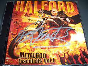 Rob Halford Autographed Signed Cd Dvd Judas Priest COA  