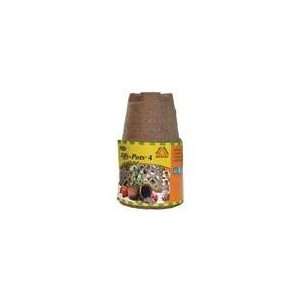  28PK JIFFY PEAT POTS, Color BROWN; Size 4 INCH/6 PACK 