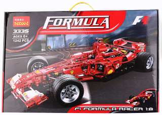 My Formula 1 Racing Car Set Building Bricks 1242pc New LEGO Compatible 