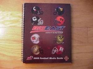Big East Conference Football Yearbook 2005 West Virgnia/UCONN/Pitt 