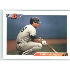  1992 Bowman #207 Randy Velarde   New York Yankees 