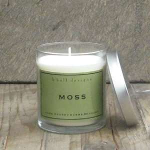  k. hall designs Moss Vegetable Wax Candle 8oz