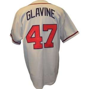 Tom Glavine Autographed Jersey   Grey #47   Autographed MLB Jerseys 