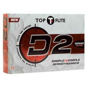  Top Flite D2 Distance   Manufacturer printed golf ball 