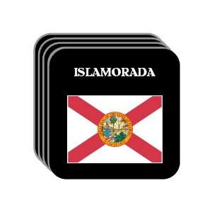  US State Flag   ISLAMORADA, Florida (FL) Set of 4 Mini 