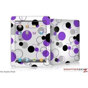  iPad Skin   Lots of Dots Purple on White   fits Apple iPad 