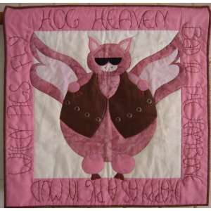   Hog Heaven Harley & Pig Lovers Applique Quilt Pattern