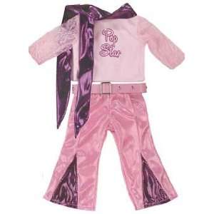    Four Piece Pink/Purple Pop Star Set for 18 Inch Dolls Toys & Games