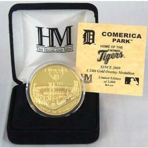  BSS   Comerica Park 24KT Gold Commemorative Coin 
