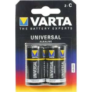  VARTA BATTERY C2 VARTA C Cell Alkaline Batteries   2 pack 