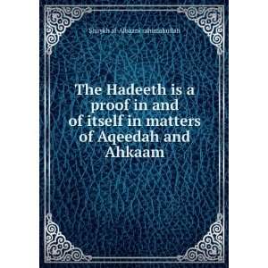   matters of Aqeedah and Ahkaam Shaykh al Albaani rahimahullah Books