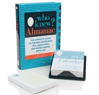 The Who Knew? Almanac, 2012 Desktop Calendar and Notepad 