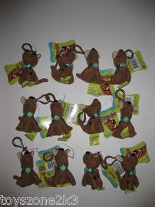 RE ** Lots of 12 ** Scooby Doo 3.5 Plush Key Chain Clip On BRAND 