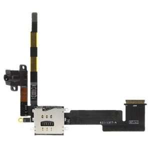  Headset Jack And SIM Slot Flex Cable Assembly Part For Apple 