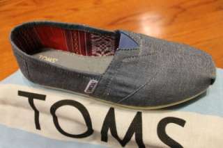 NEW TOMS Women Classic Corry Chambray SHOES sz 5, 6, 6.5, 7, 7.5, 8, 8 