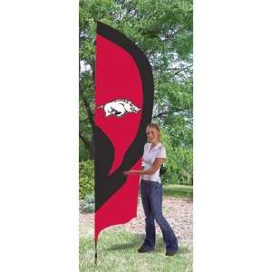 Arkansas Razorbacks Applique Embroidered House Yard Tall Team Flag W 