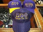 more options omega psi phi fraternity cap hat purple gold waffle ol $ 