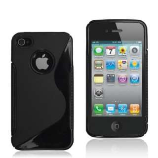 Black Ultra Thin Rubber Matte Hard Case Cover For iPhone 4S 4G w 